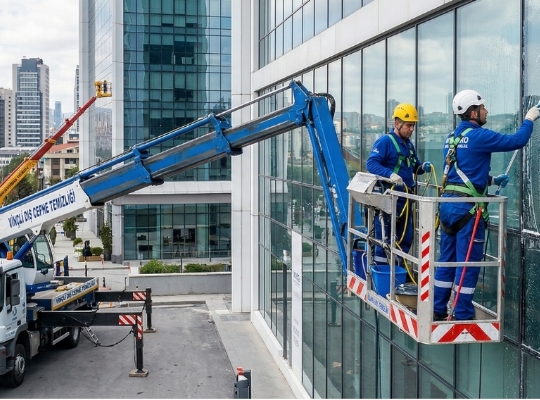 İstanbul Dış Cephe Cam Temizliği | Makro Kurumsal Temizlik