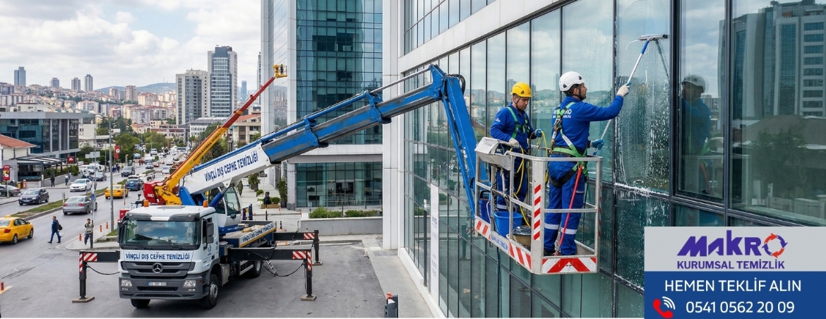 İstanbul Dış Cephe Cam Temizliği | Makro Kurumsal Temizlik